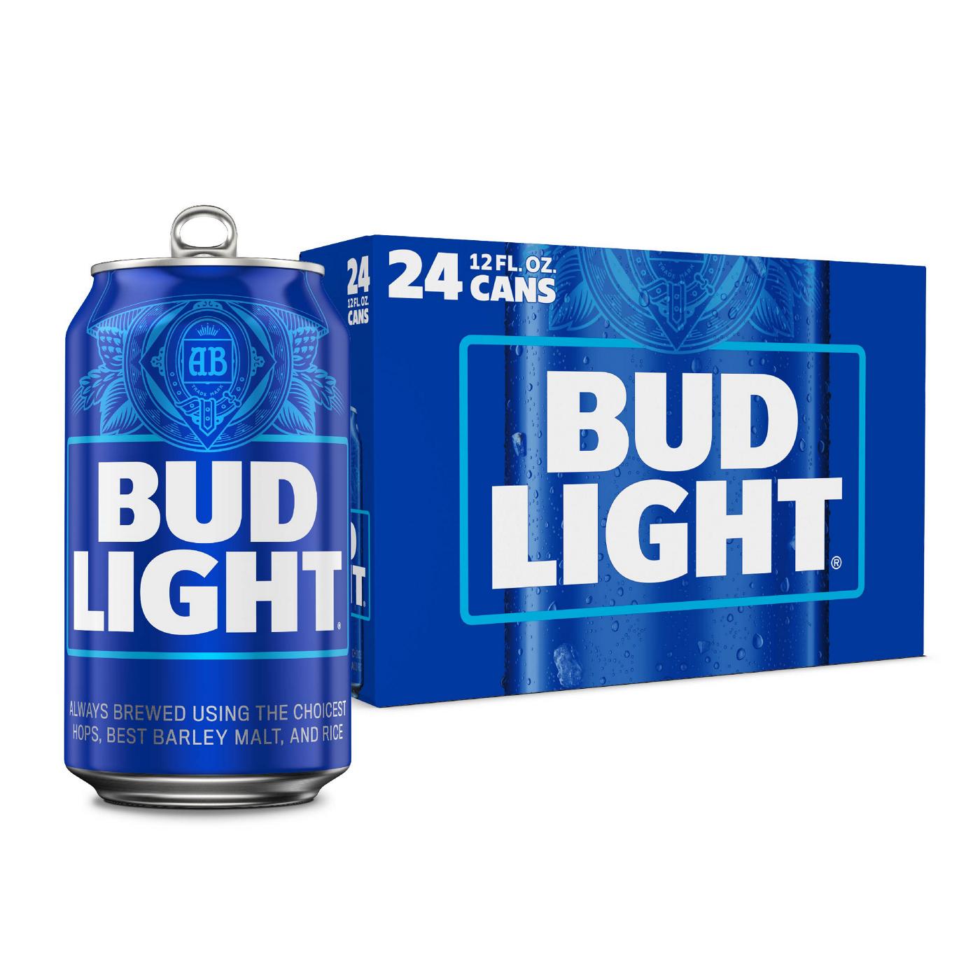 Bud Light Lager Beer Cans, 24 pack; image 1 of 5