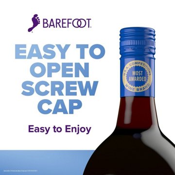 Barefoot Merlot California Red Wine, 1.5 L