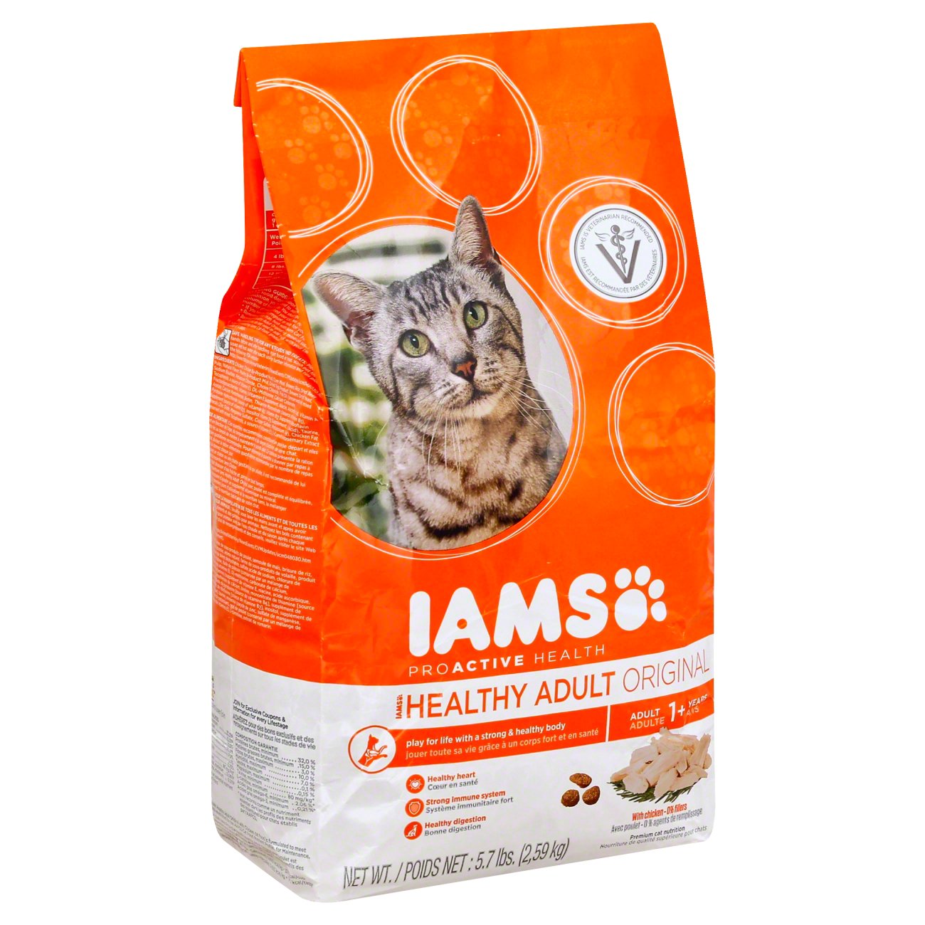 Iams Adult 16 Years Original Cat Food with Chicken Shop Cats at HEB