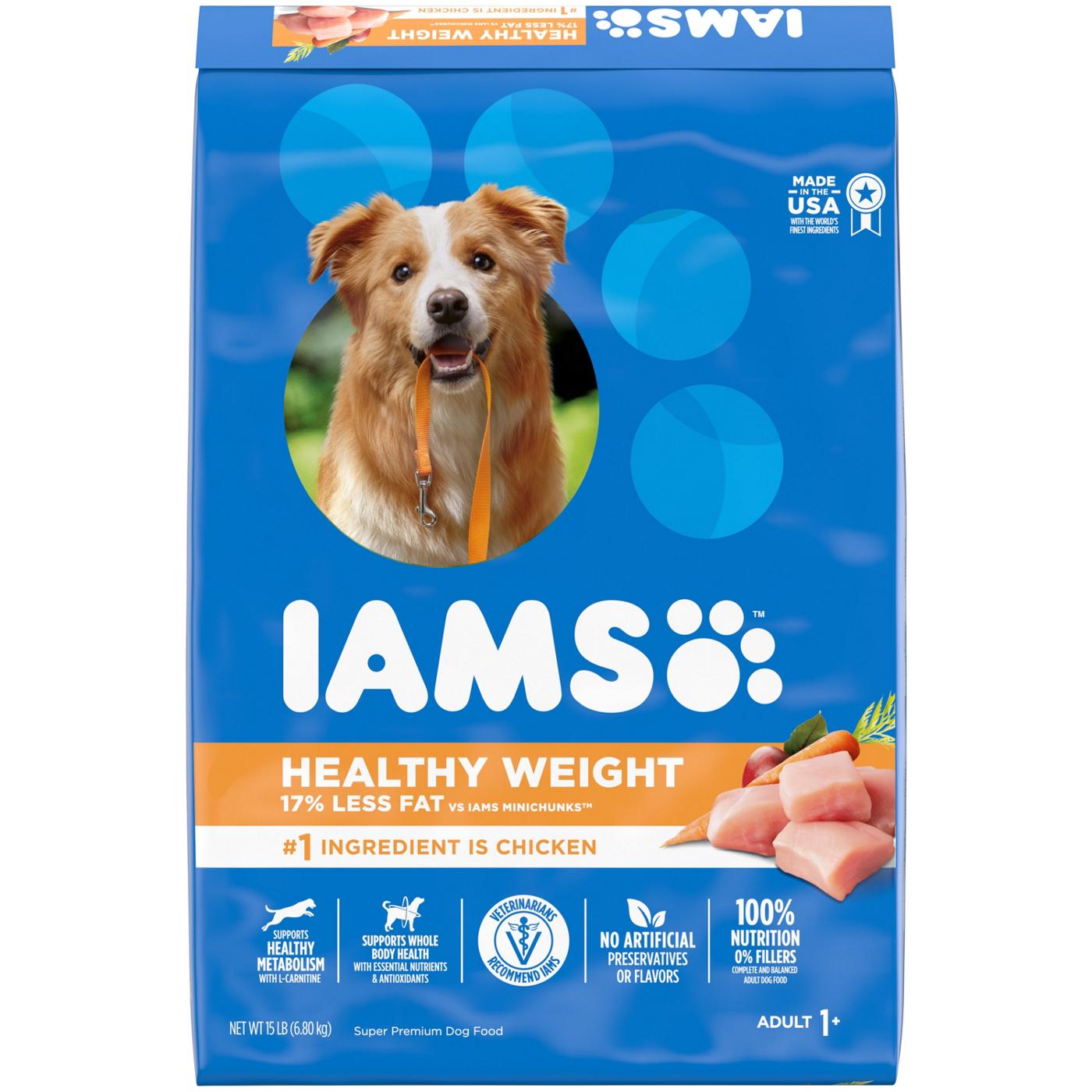 IAMS Adult Healthy Weight Control Dry Dog Food with Real Chicken; image 1 of 3