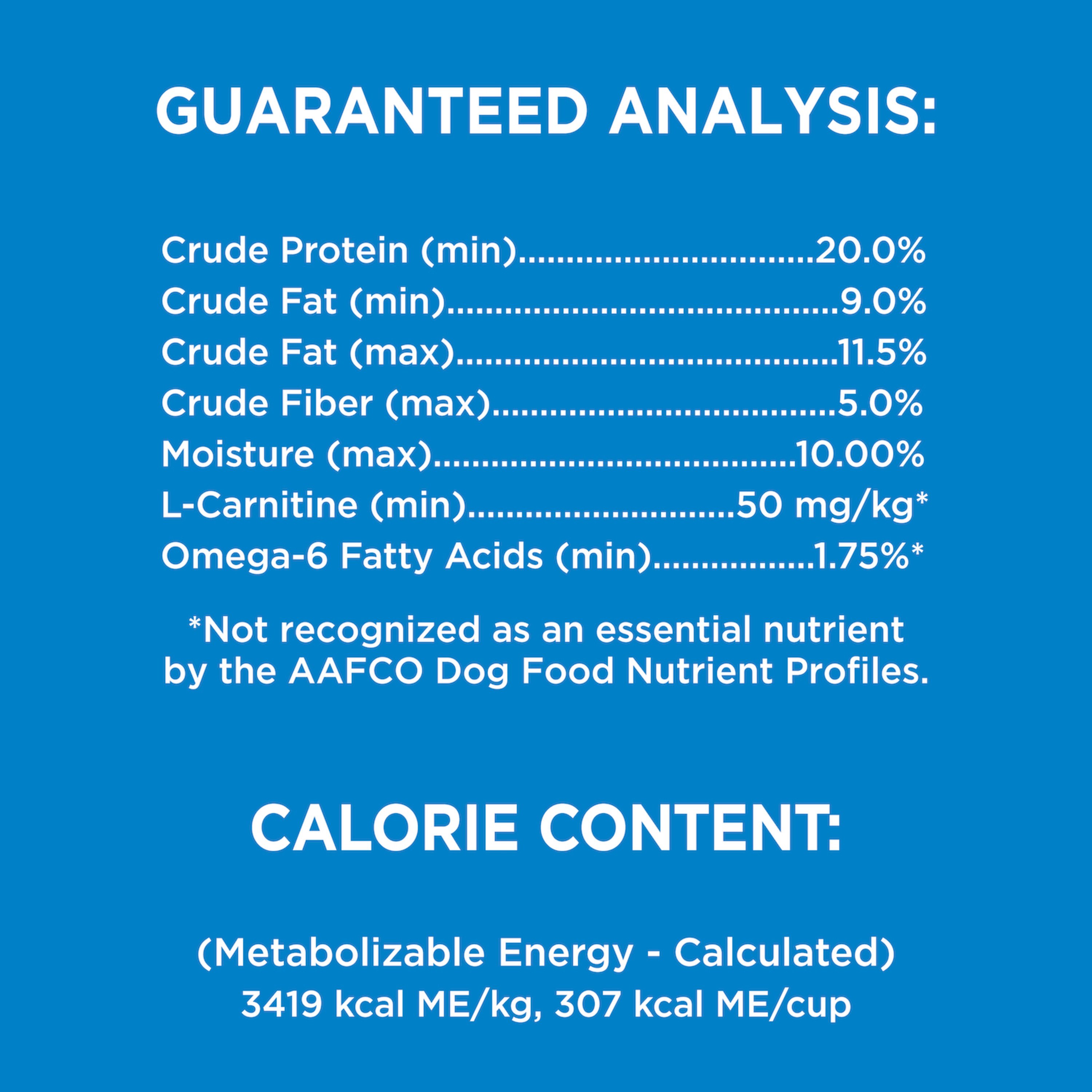 Iams optimal outlet weight