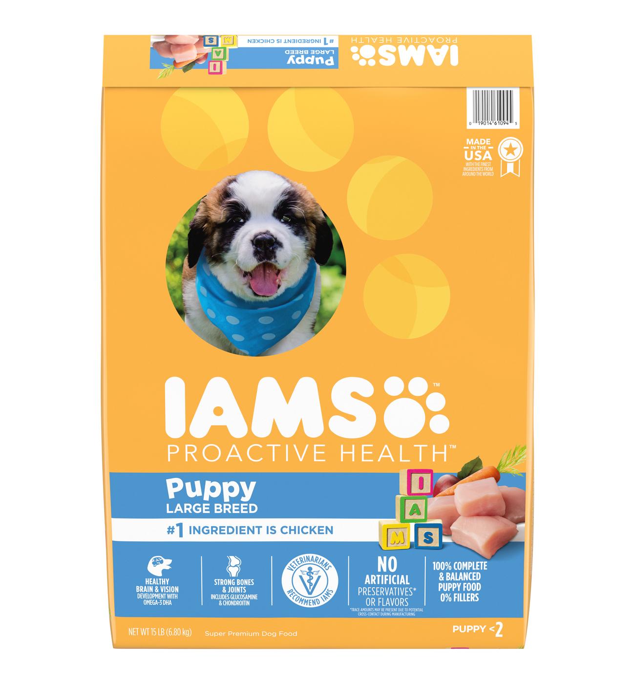 IAMS Smart Puppy Large Breed Dry Puppy Food with Real Chicken; image 1 of 6