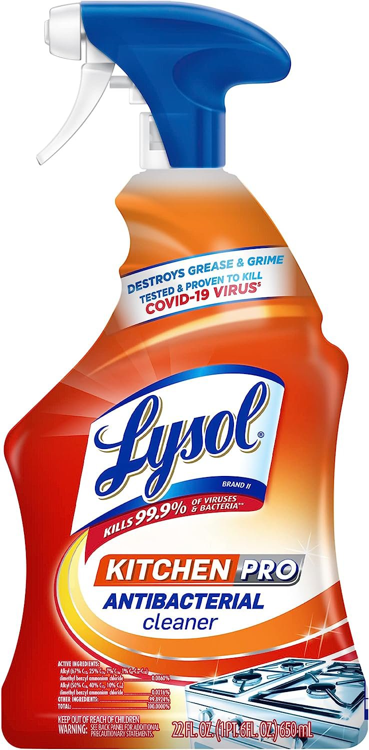 Lysol Kitchen Pro Antibacterial Cleaner Spray Shop All Purpose Cleaners At H E B 0766