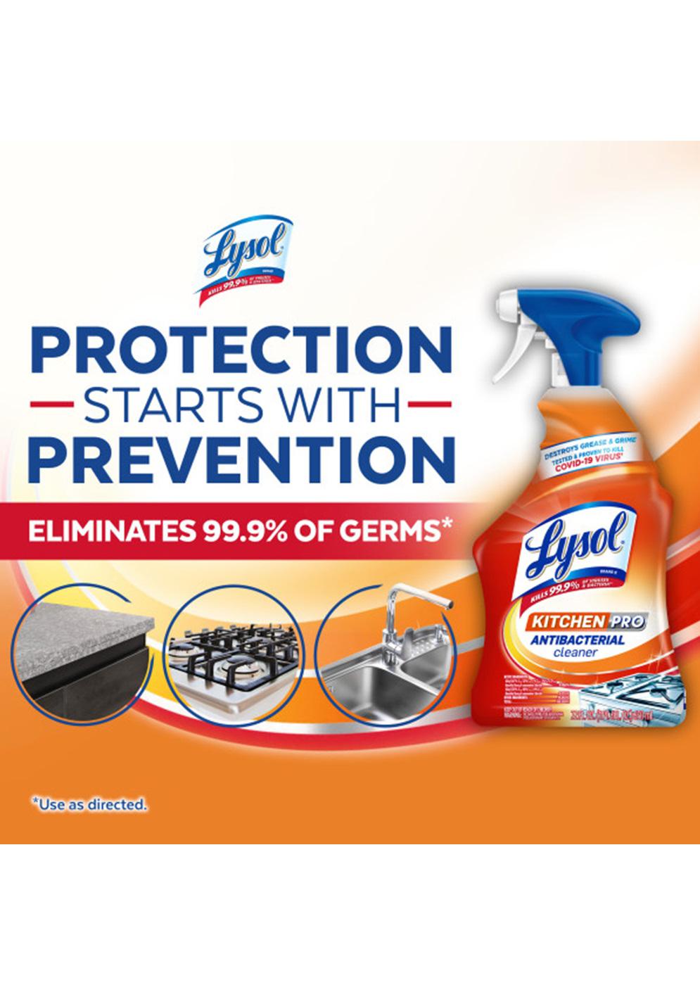 Lysol Kitchen Pro All Purpose Cleaner Spray Multi Purpose Disinfecting Spray - Lemon; image 3 of 6