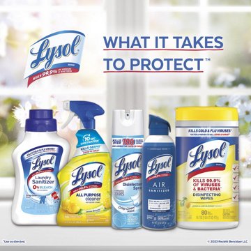 Lysol Kitchen Pro All Purpose Cleaner Spray, Multi Purpose Disinfecting Spray, Lemon, 22 oz