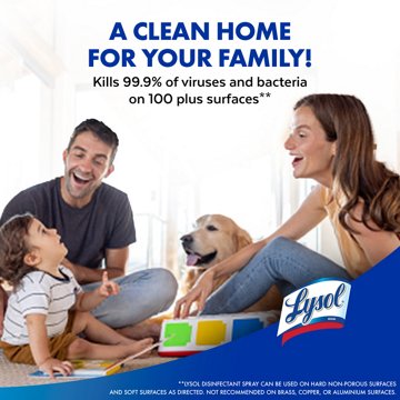 Lysol Kitchen Pro All Purpose Cleaner Spray, Multi Purpose Disinfecting Spray, Lemon, 22 oz