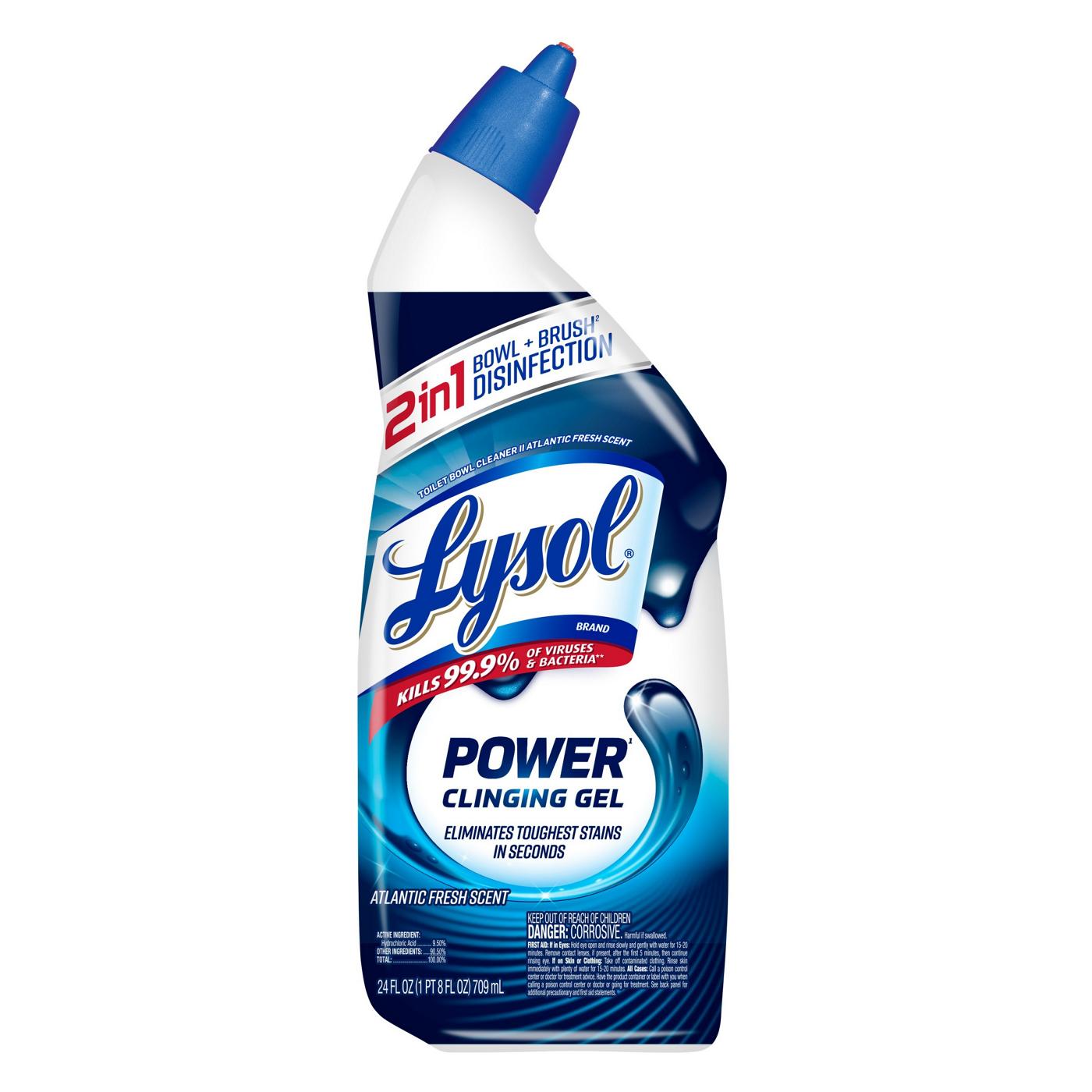 Lysol Power Toilet Bowl Cleaner Gel Cleaner and Disinfectant; image 1 of 6