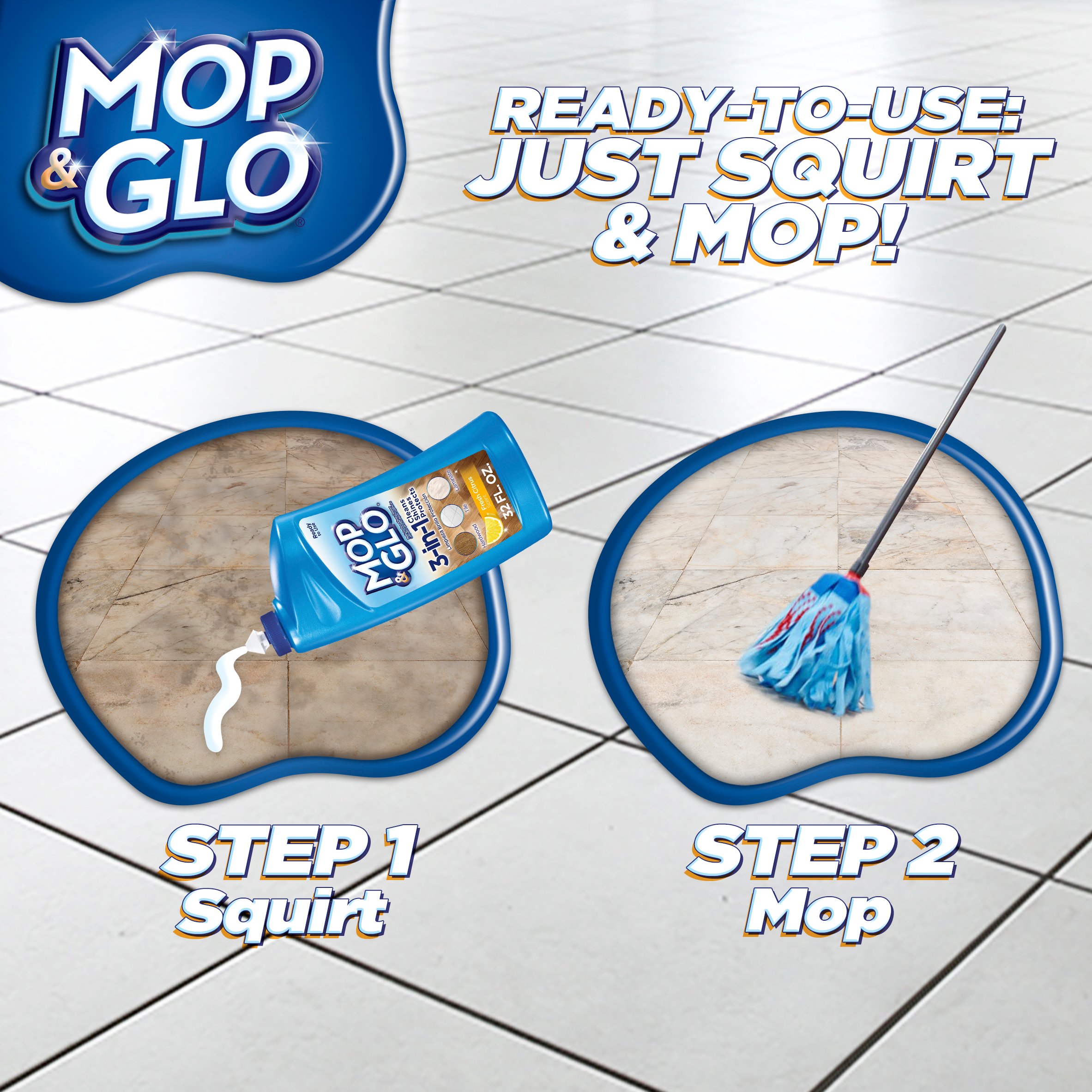 Mop & Glo Fresh Citrus Multi-Surface Floor Cleaner - Shop All Purpose  Cleaners at H-E-B