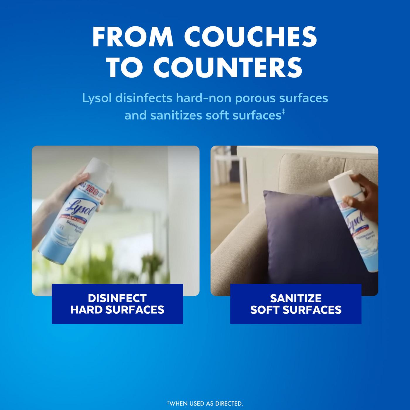 Lysol Disinfectant Spray - Crisp Linen; image 2 of 6