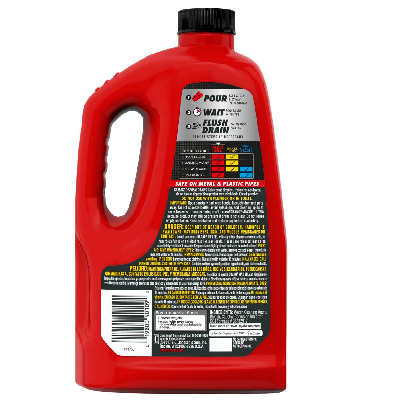 Drano Pro Strength Clog Remover Max Gel; image 2 of 8