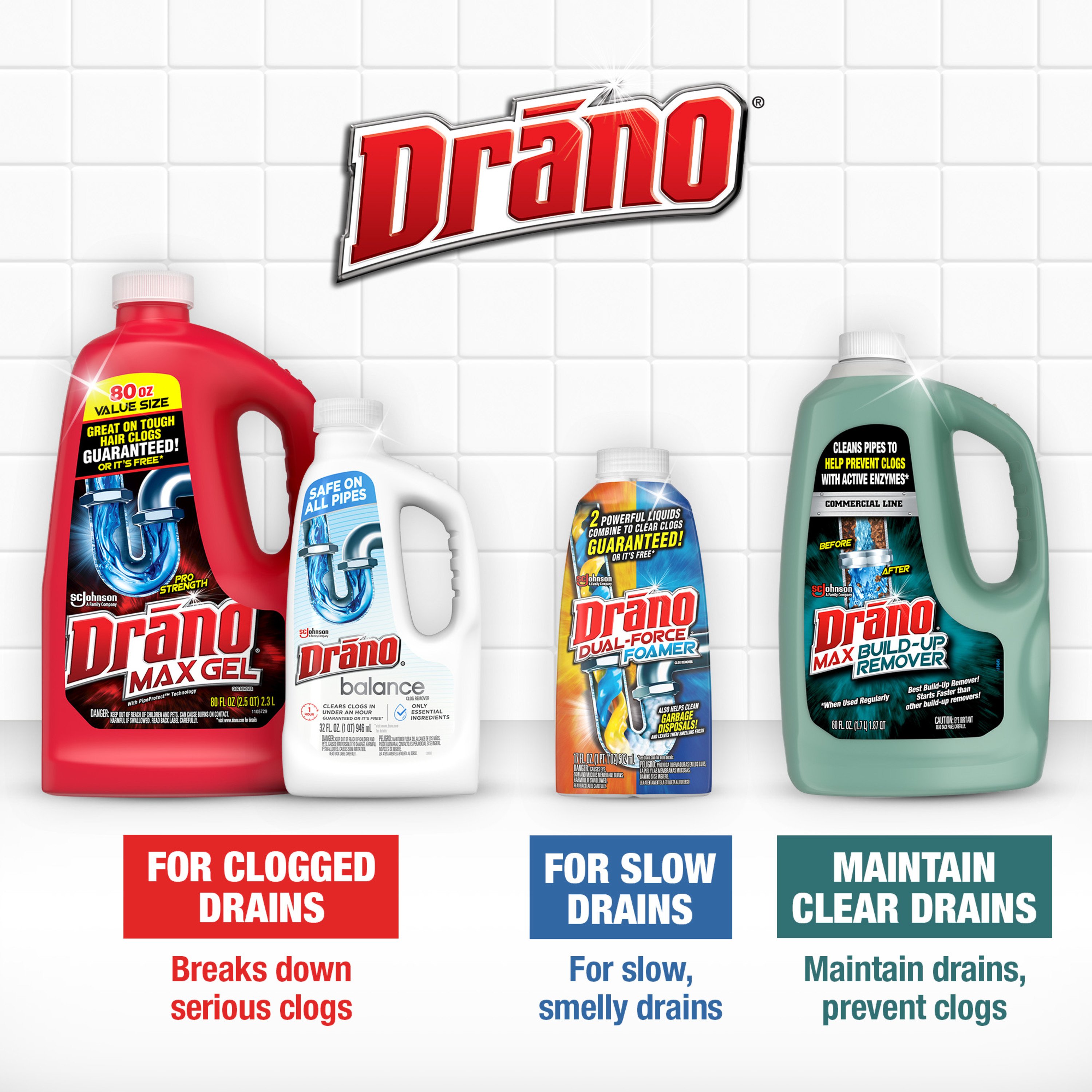 Drano Max Gel Clog Remover Shop Drain cleaners at H-E-B