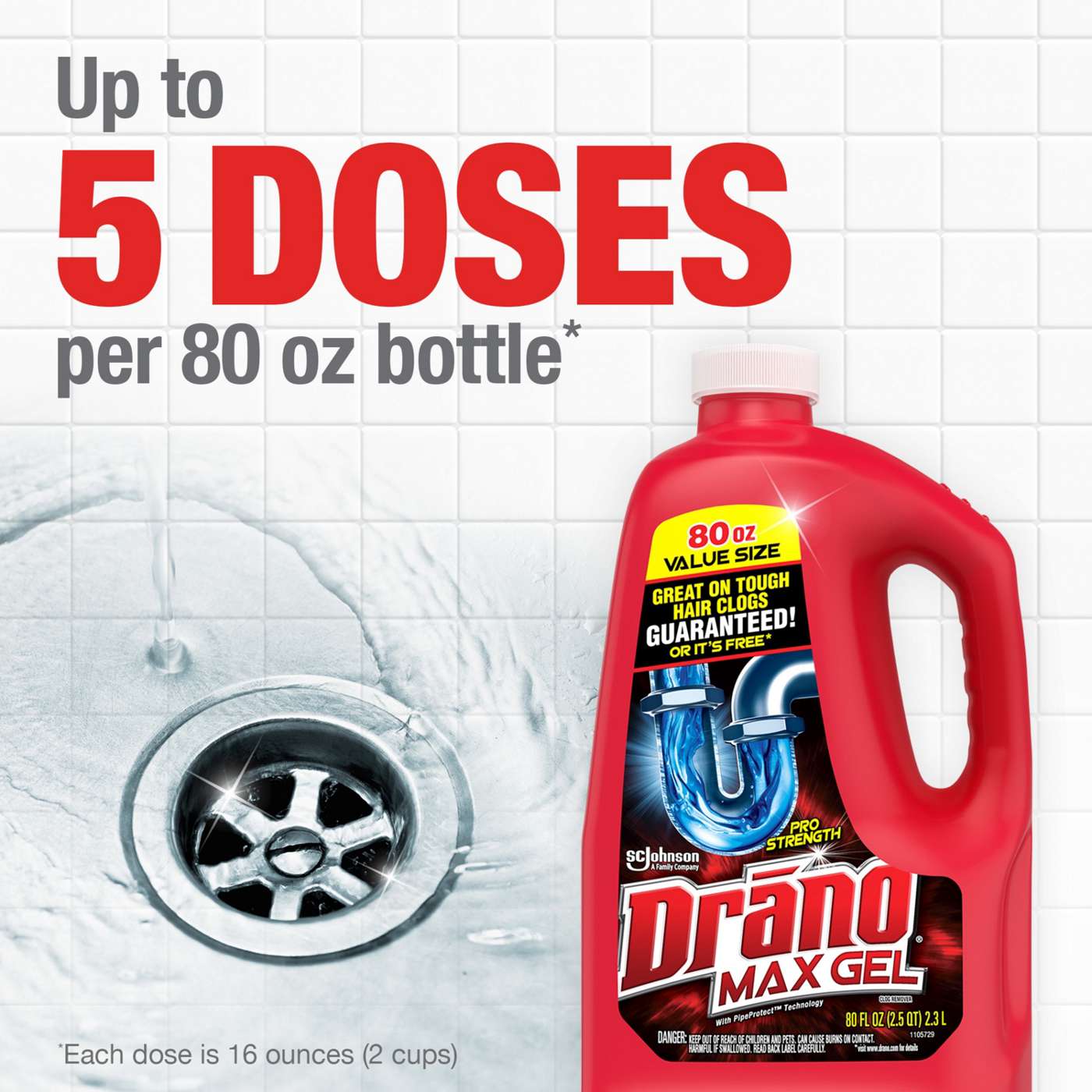 Drano Max Gel Clog Remover; image 12 of 12