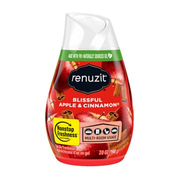 Renuzit Apple & Cinnamon Gel Air Freshener, 7 oz