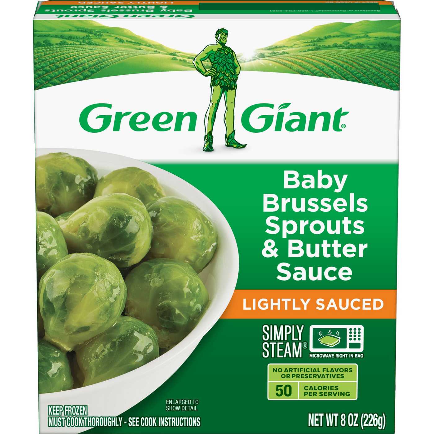 Green Giant Steamers Baby Brussels Sprouts & Butter Sauce; image 1 of 3