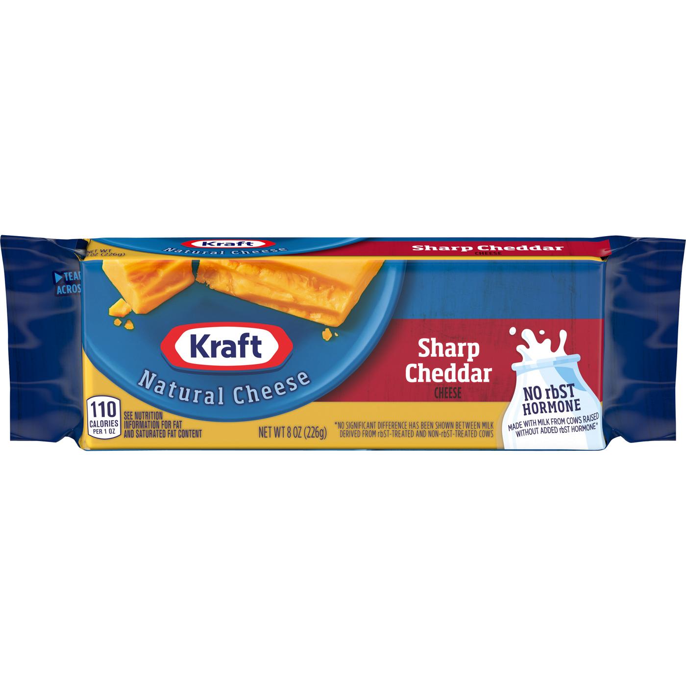 Kraft Sharp Cheddar Cheese; image 1 of 3