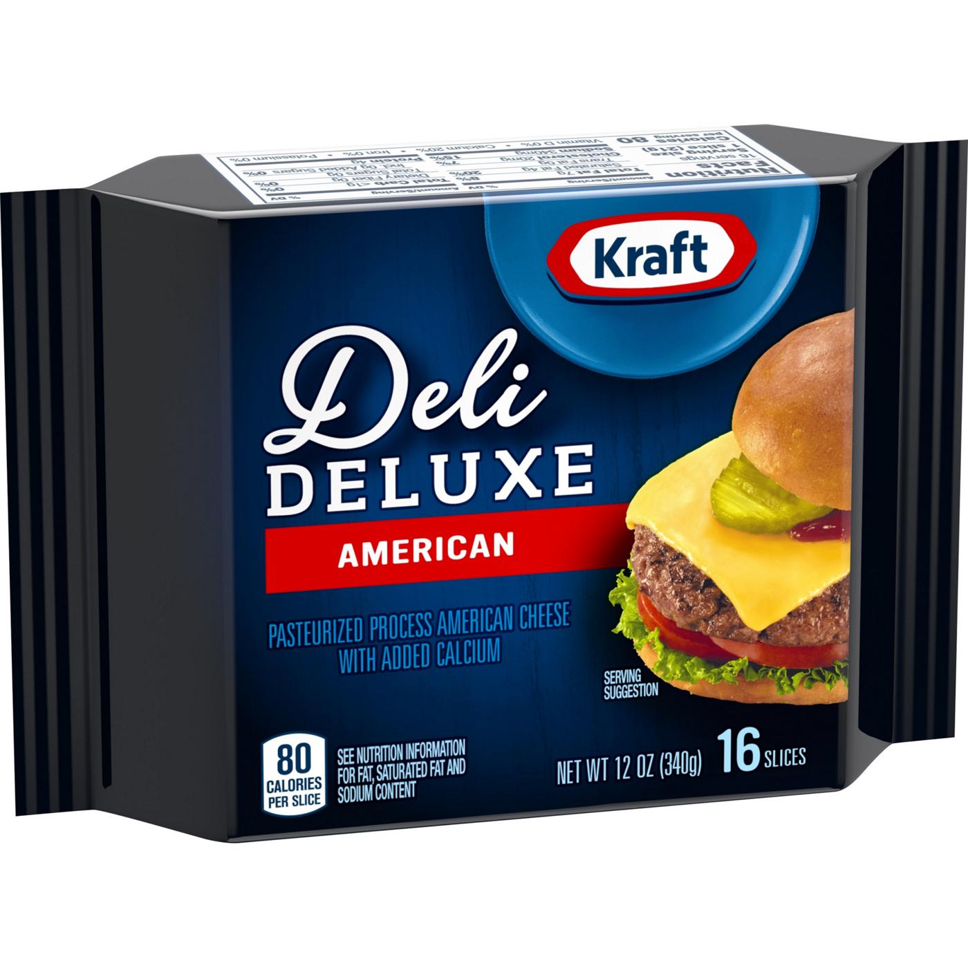 Kraft Deli Deluxe American Sliced Cheese, 16 ct; image 2 of 8