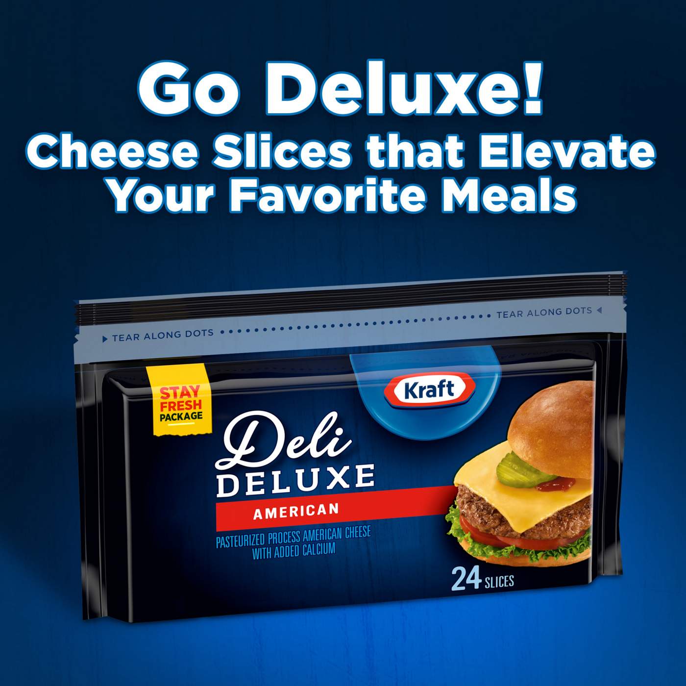 Kraft Deli Deluxe American Sliced Cheese Shop Cheese at HEB