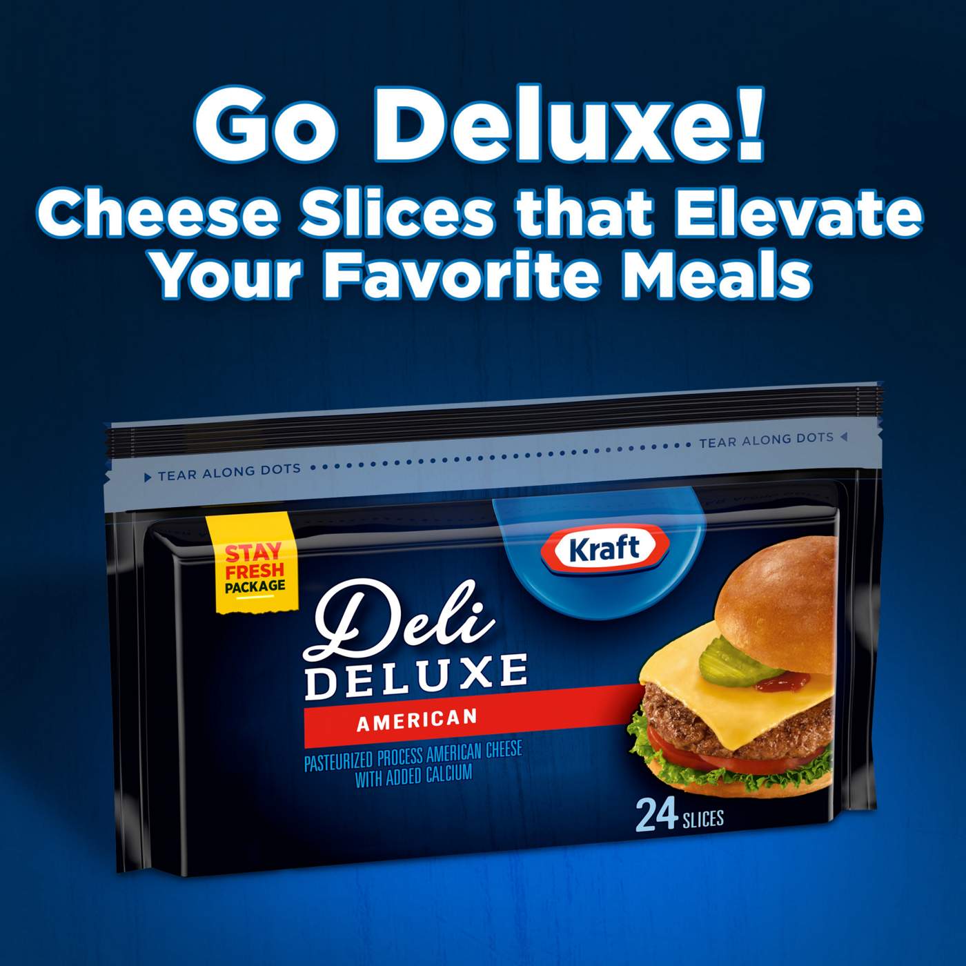 Kraft Deli Deluxe American Cheese Cheese Slices; image 8 of 9