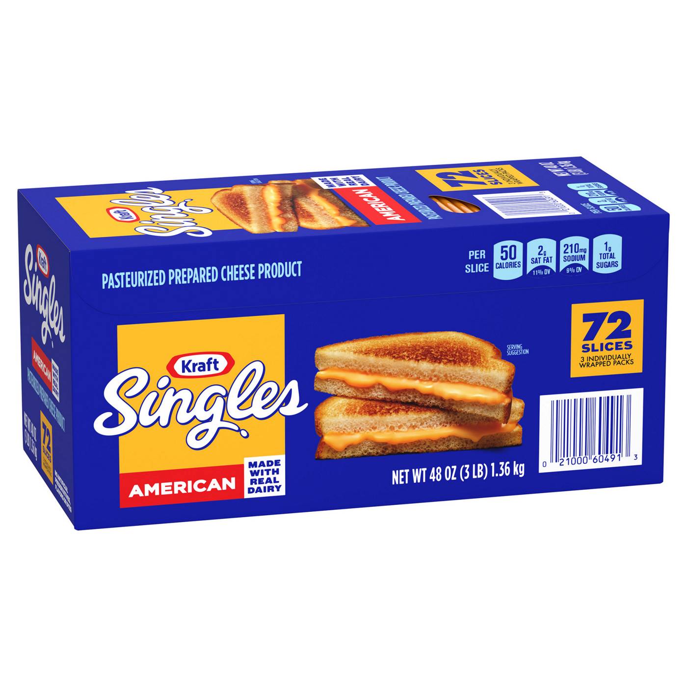 Kraft Singles American Sliced Cheese, 72 ct; image 4 of 4