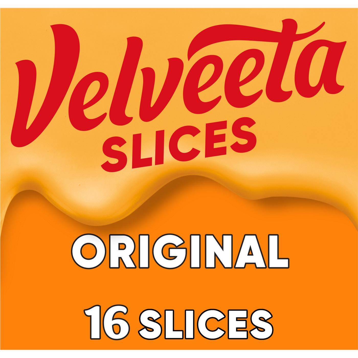Velveeta Original Sliced Cheese, 16 ct; image 1 of 5
