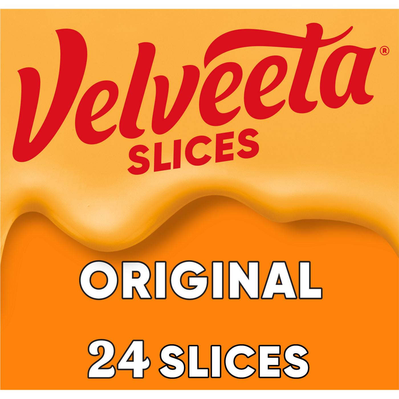 Velveeta Original Sliced Cheese, 24 ct; image 1 of 6