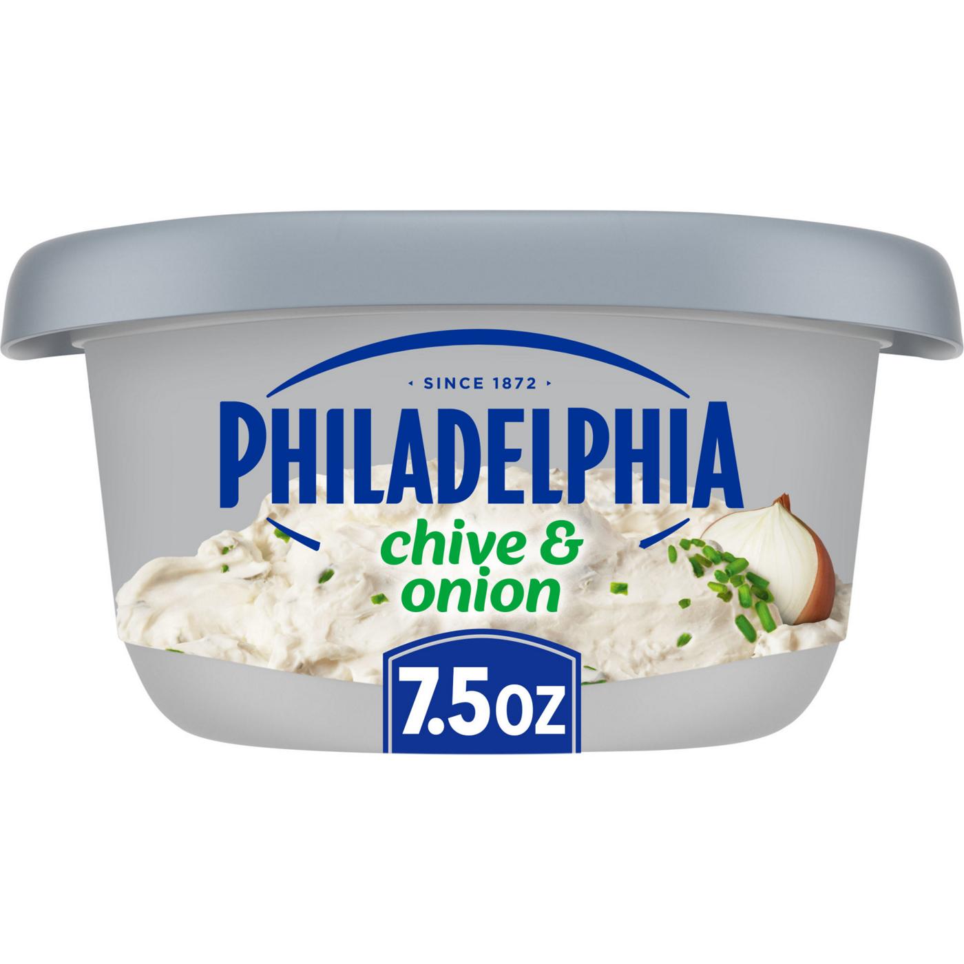 Philadelphia Chive and Onion Cream Cheese Spread; image 1 of 9