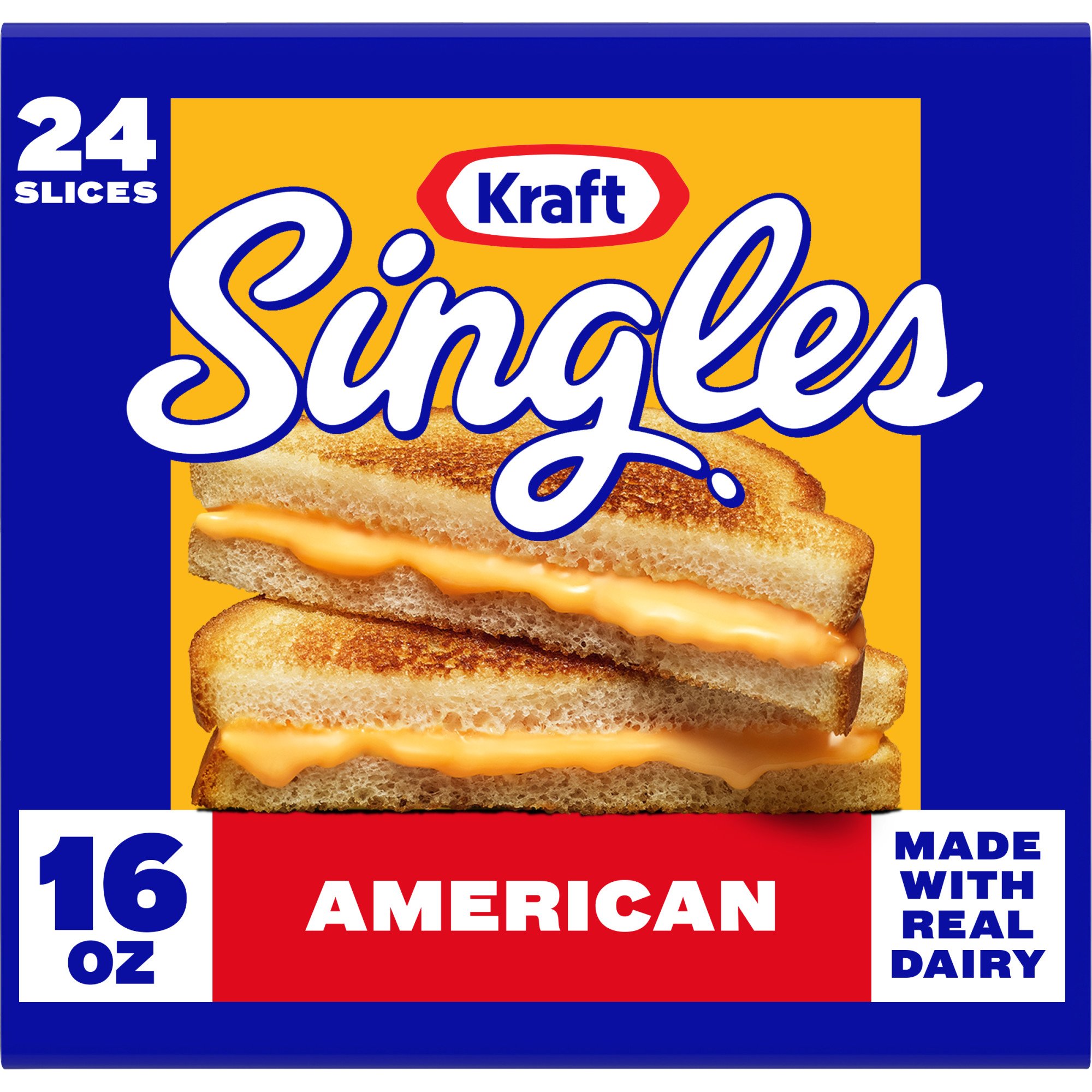 Kraft Singles American Cheese, Slices ‑ Shop Cheese at H‑E‑B
