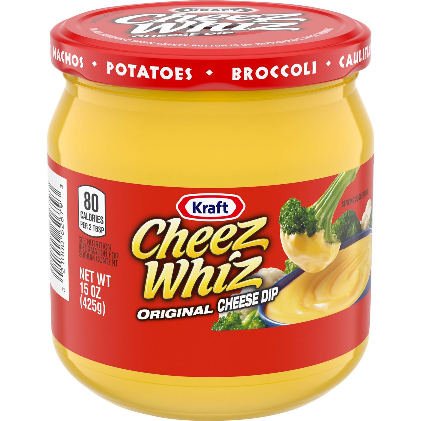 Kraft Cheez Whiz Cheese Dip - Original; image 1 of 7
