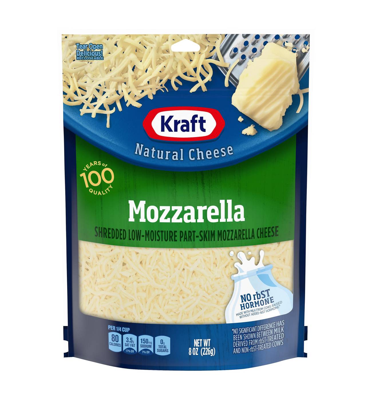 Kraft Low Moisture Part-Skim Mozzarella Shredded Cheese; image 1 of 4