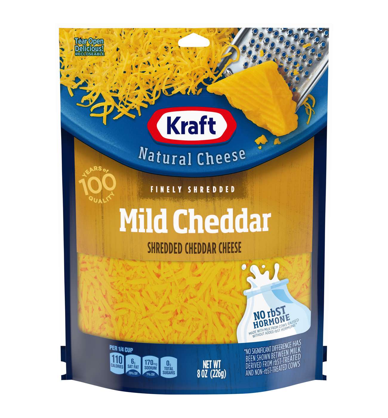 Kraft Mild Cheddar Finely Shredded Cheese; image 1 of 4
