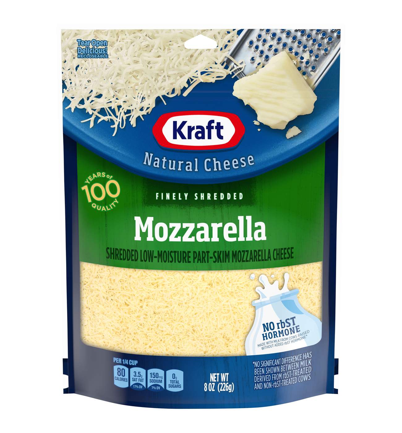 Kraft Low Moisture Part-Skim Mozzarella Finely Shredded Cheese; image 1 of 4