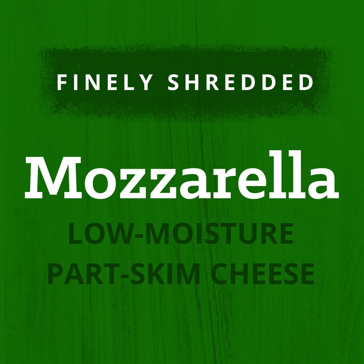 Kraft Low Moisture Part-Skim Mozzarella Finely Shredded Cheese; image 2 of 4