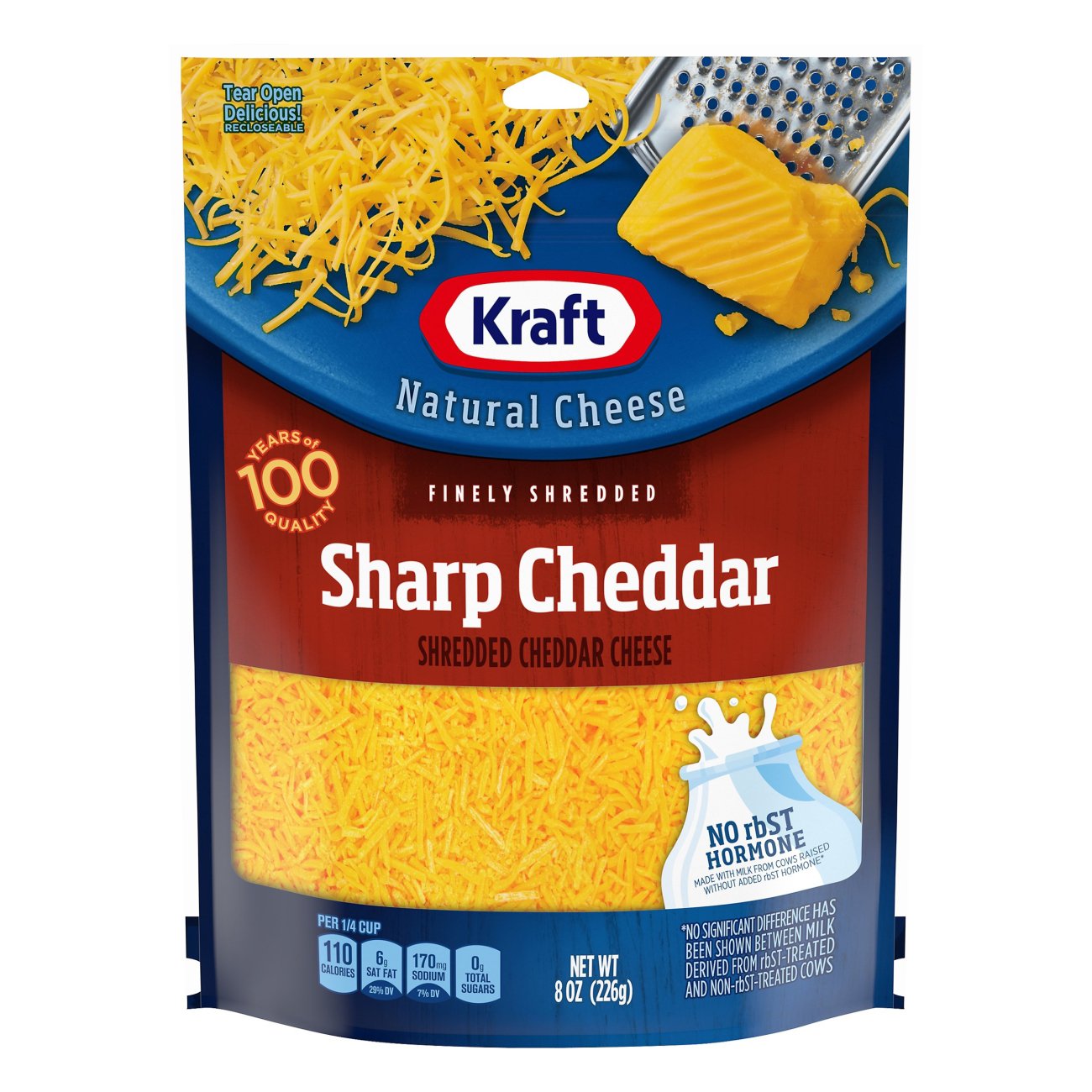 Kraft Sharp Cheddar Cheese, Finely Shredded Shop Cheese at HEB
