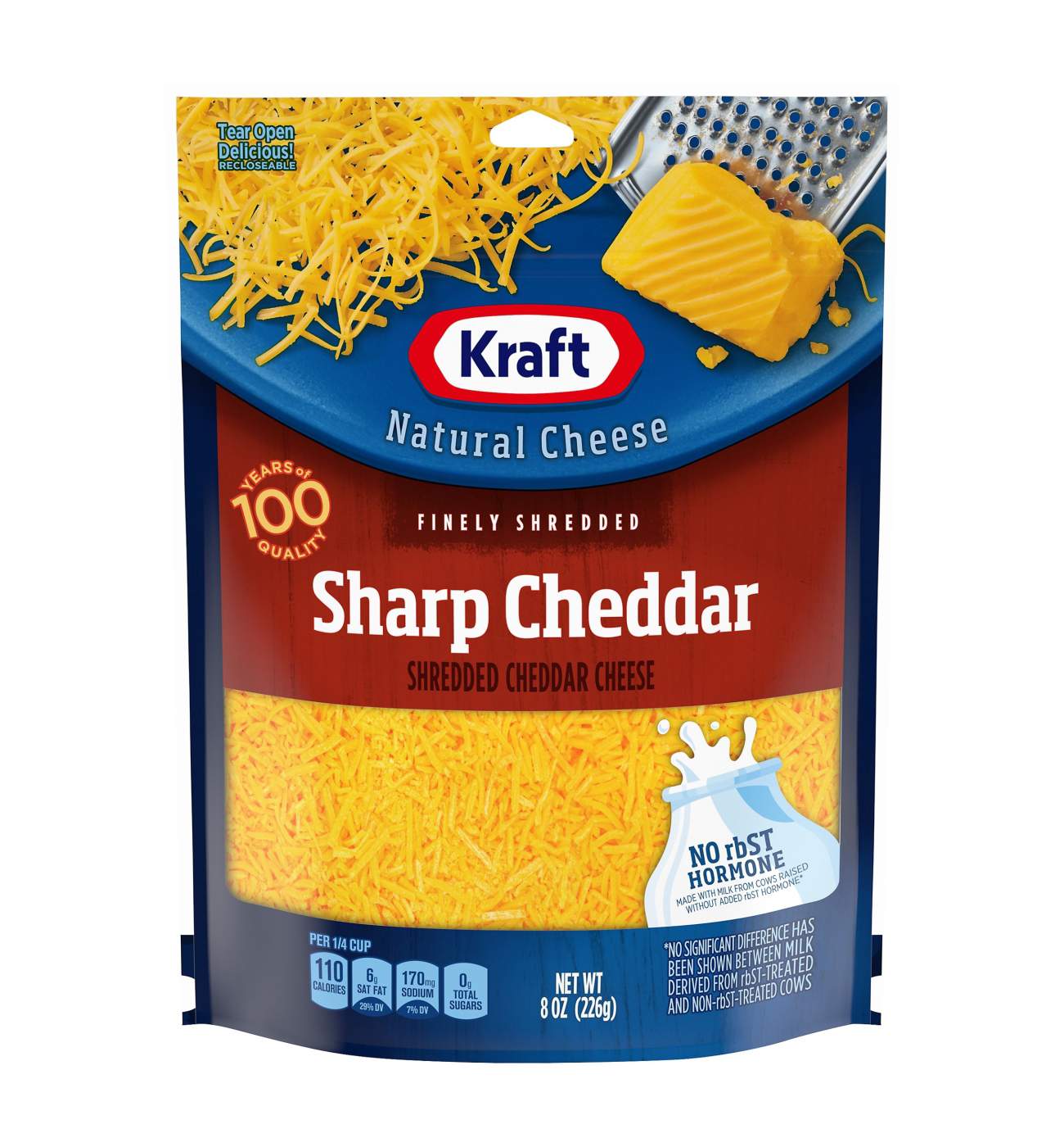Kraft Sharp Cheddar Finely Shredded Cheese; image 1 of 4