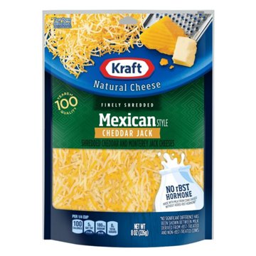 Kraft Mexican Style Cheddar Jack Finely Shredded Natural Cheese