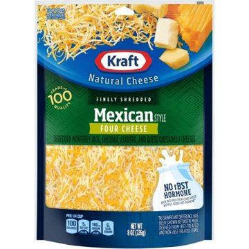 Kraft Mexican Style 4 Cheese Shredded Cheese Blend