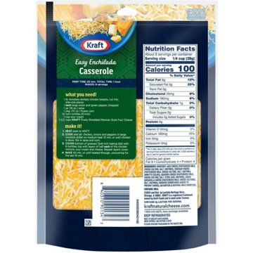 Kraft Mexican Style 4 Cheese Shredded Cheese Blend