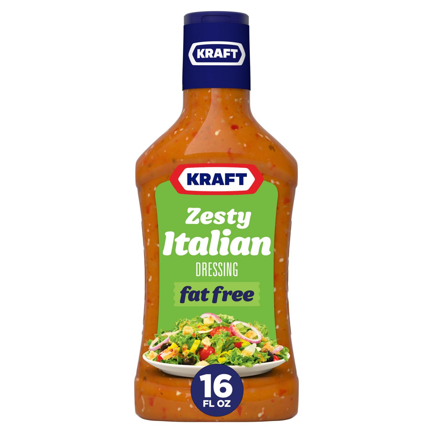 Kraft Zesty Italian Fat Free Dressing; image 1 of 9