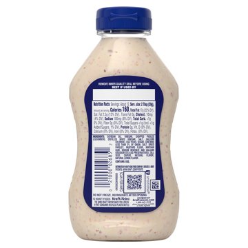 Kraft Natural Lemon Flavor and Herb Tartar Sauce, 12 oz