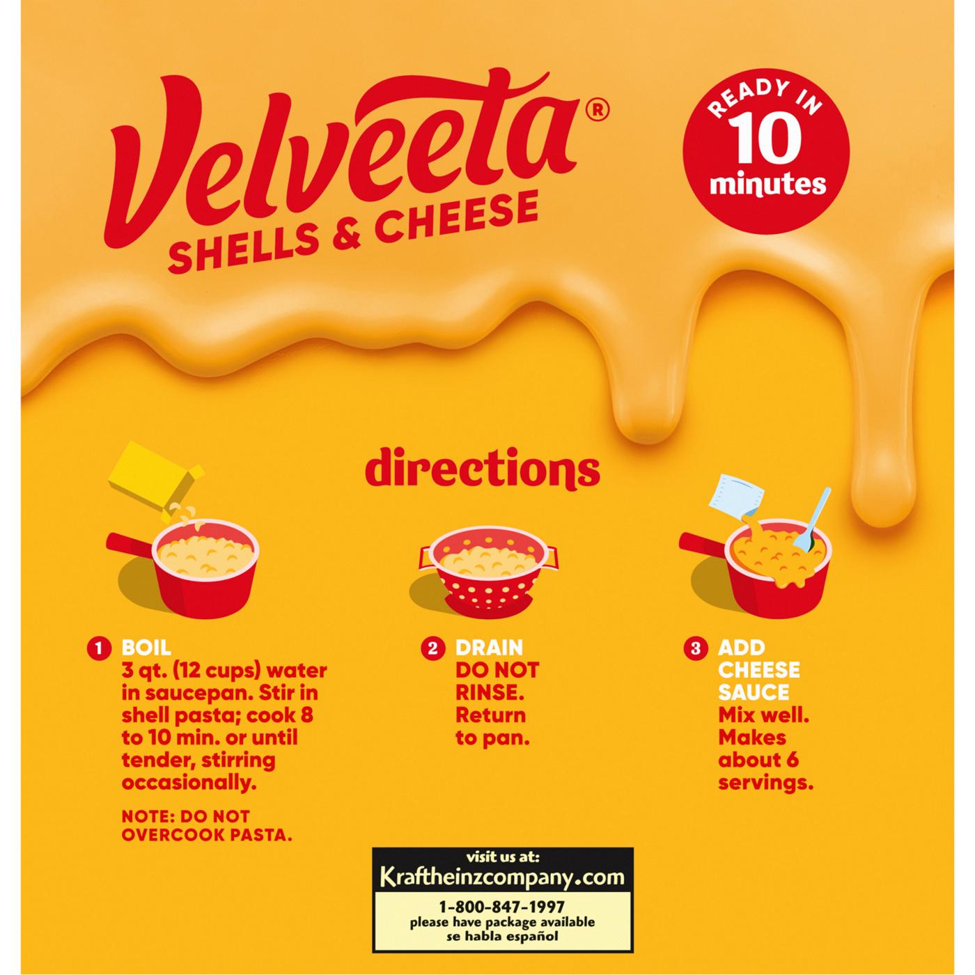 Kraft Velveeta Original Shells & Cheese Family Size; image 2 of 8