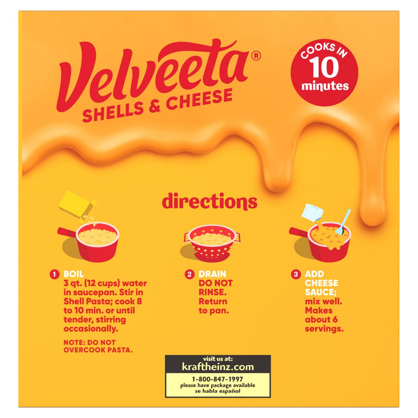 Kraft Velveeta Original Shells & Cheese Family Size; image 4 of 4