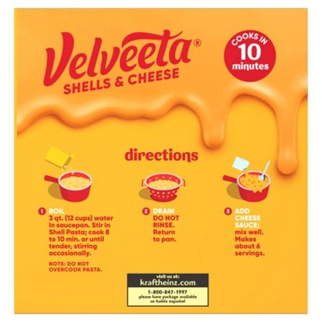 Kraft Velveeta Original Shells & Cheese Family Size, 24 oz