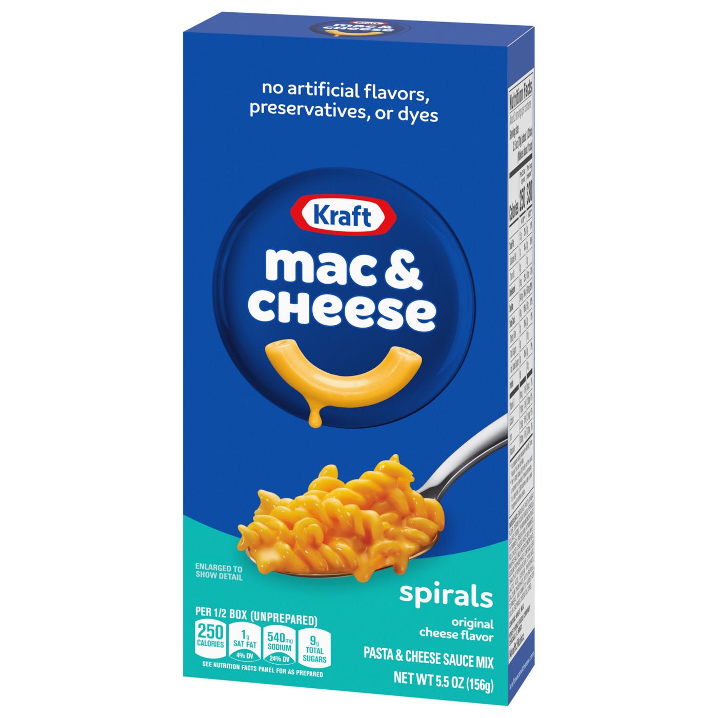 Kraft Spirals Macaroni and Cheese Dinner; image 13 of 13