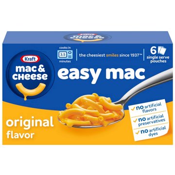 Kraft Easy Mac Original Macaroni & Cheese Dinner