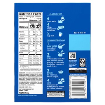 Kraft Original Flavor Macaroni and Cheese, 4 ct