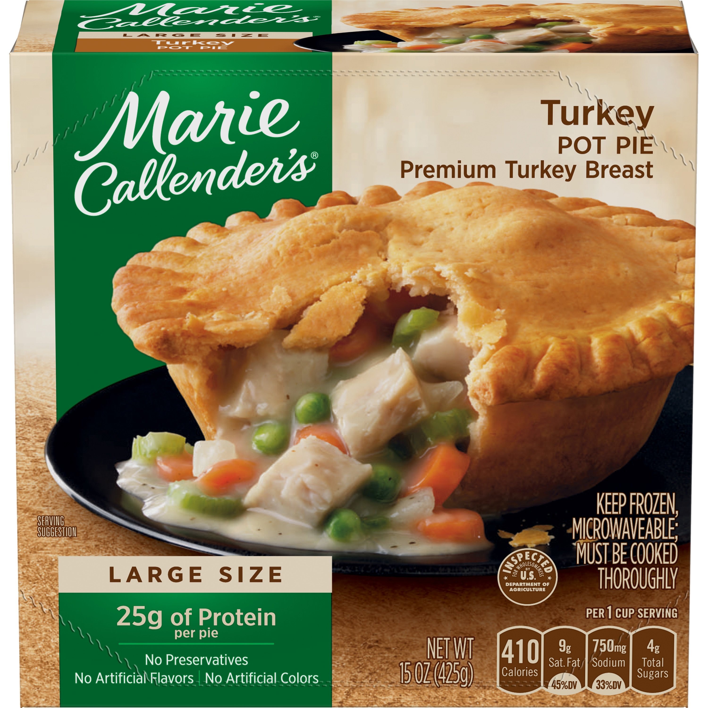Marie Callender's Turkey Pot Pie Frozen Meal Shop Entrees