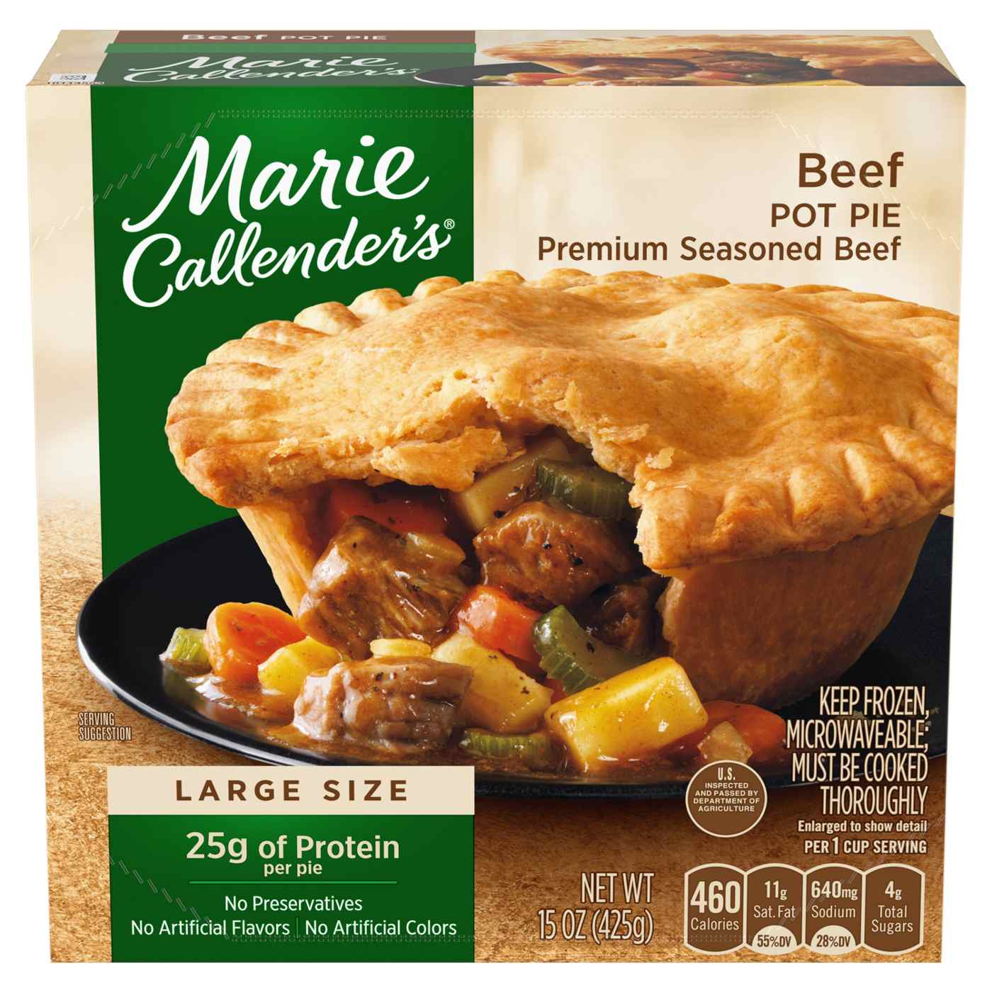 Marie Callender's Beef Pot Pie Frozen Meal; image 1 of 4