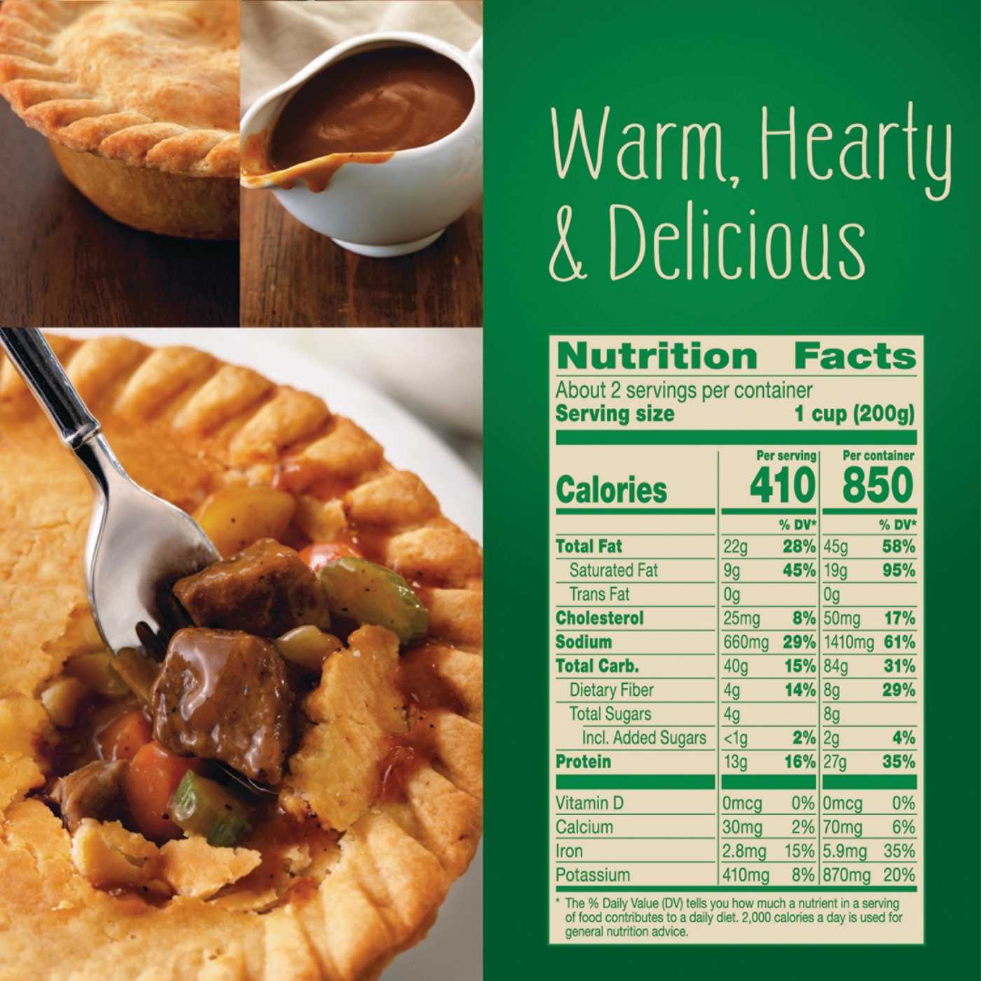 Marie Callender's Beef Pot Pie Frozen Meal Shop Entrees & sides at HEB