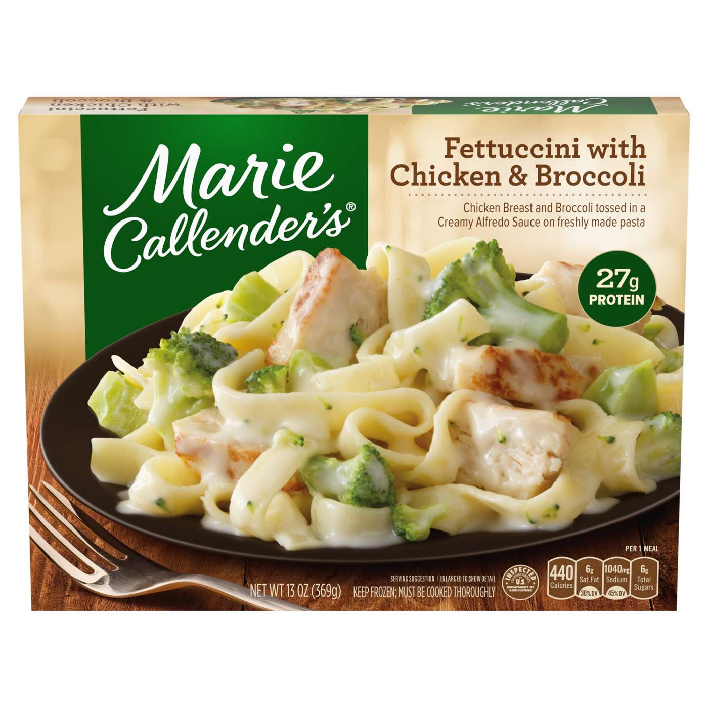 Marie Callender's Chicken & Broccoli Fettuccini Frozen Meal; image 1 of 4
