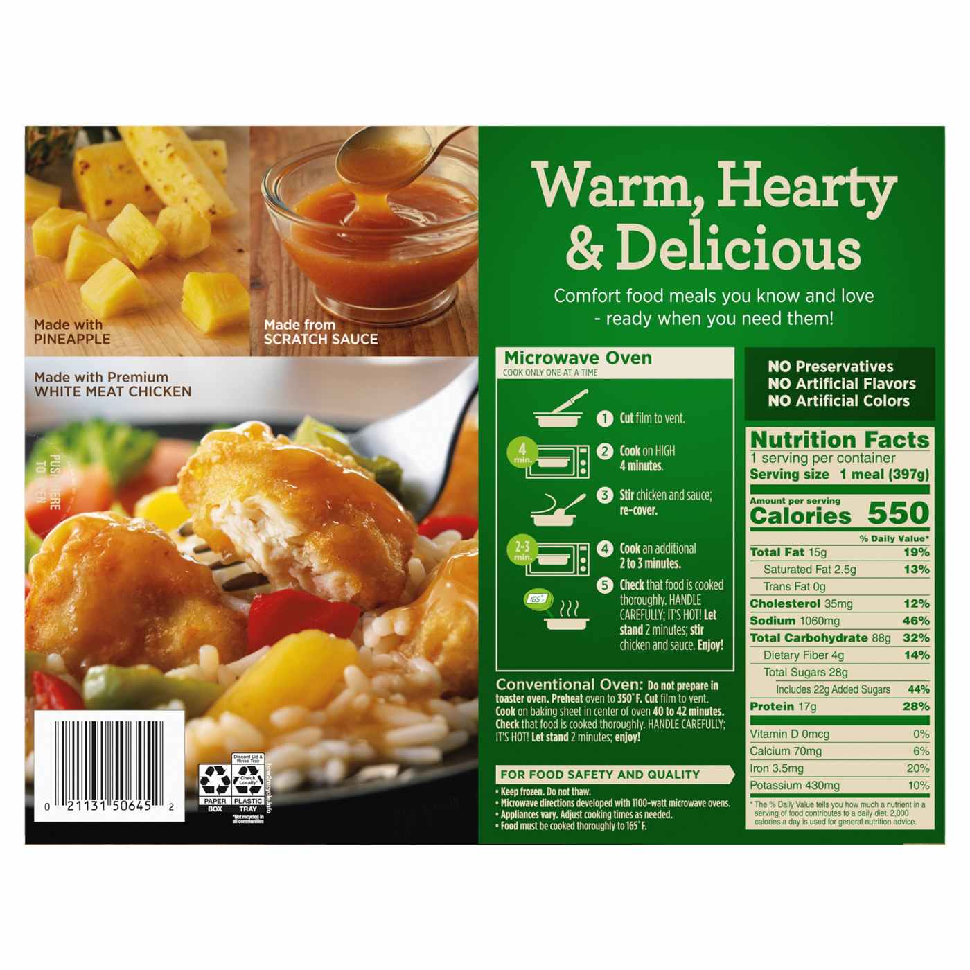 Marie Callender's Sweet & Sour Chicken Frozen Meal; image 3 of 4